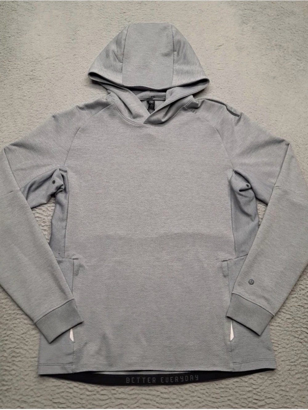 lululemon athletica Men’s Light Gray Hooded Pullover